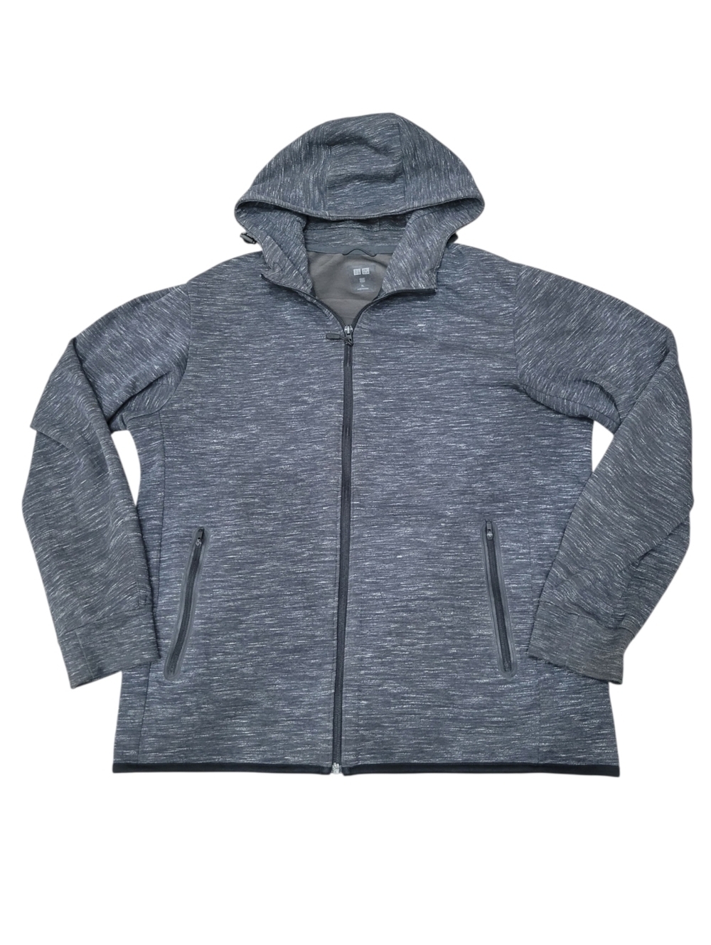 2/$20 Uniqlo Grey Zip Up Casual Streetwear Hoodie Jacket Size: XL